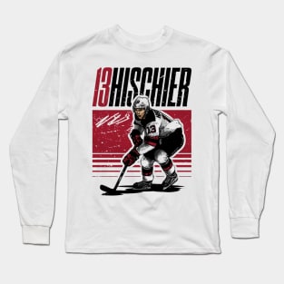 Nico Hischier New Jersey Starter Long Sleeve T-Shirt